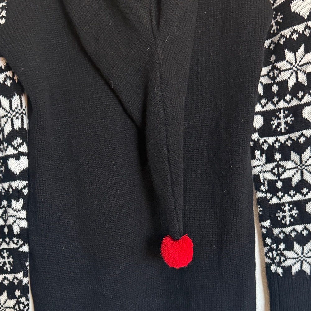 No Boundaries Black Reindeer Holiday Sweater - Picture 8 of 11